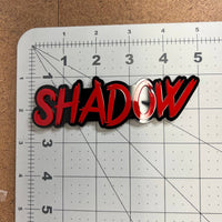 1PC SHADOW Emblem – 3D Acrylic Tailgate Badge Decal for Car Truck SUV