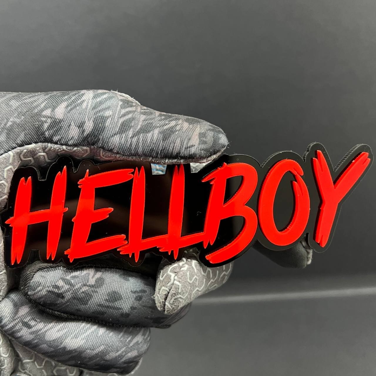 1PC HELLBOY 3D Emblem – Custom Fender or Tailgate Badge for Car, SUV, or Truck