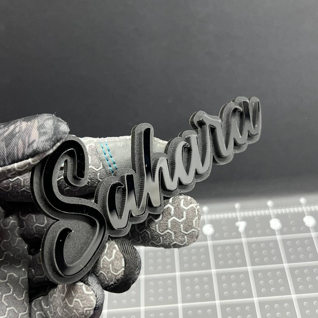 1PC SAHARA Emblem – 3D Acrylic Multicolor Fender or Tailgate Car Badge Decal