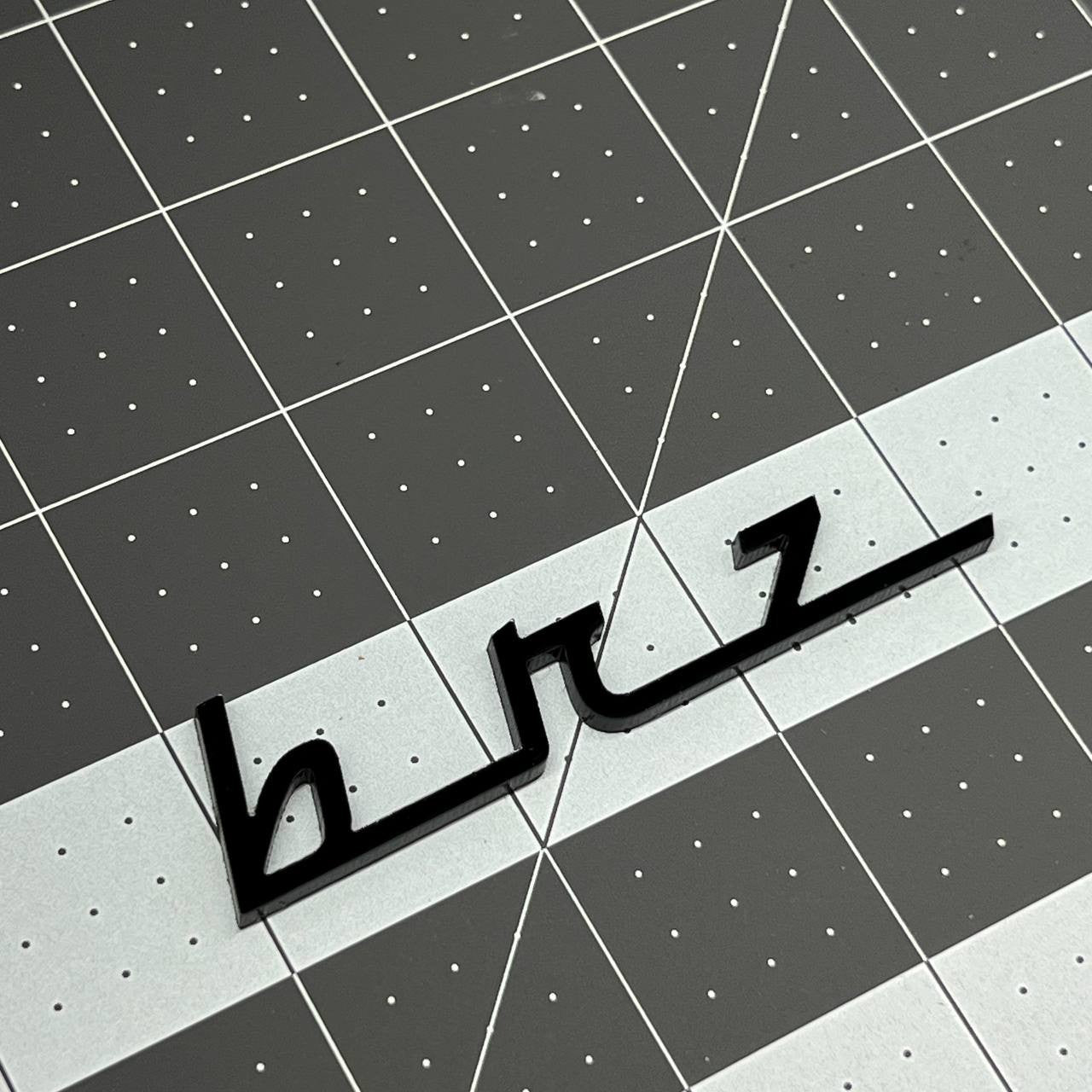 1pc BRZ 3D Emblem Badge – Multicolor Acrylic Car Exterior Decal for Subaru BRZ