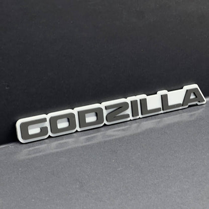 1PC GODZILLA 3D Lettering Emblem – Exterior Badge Decal for Trunk Fender or Door