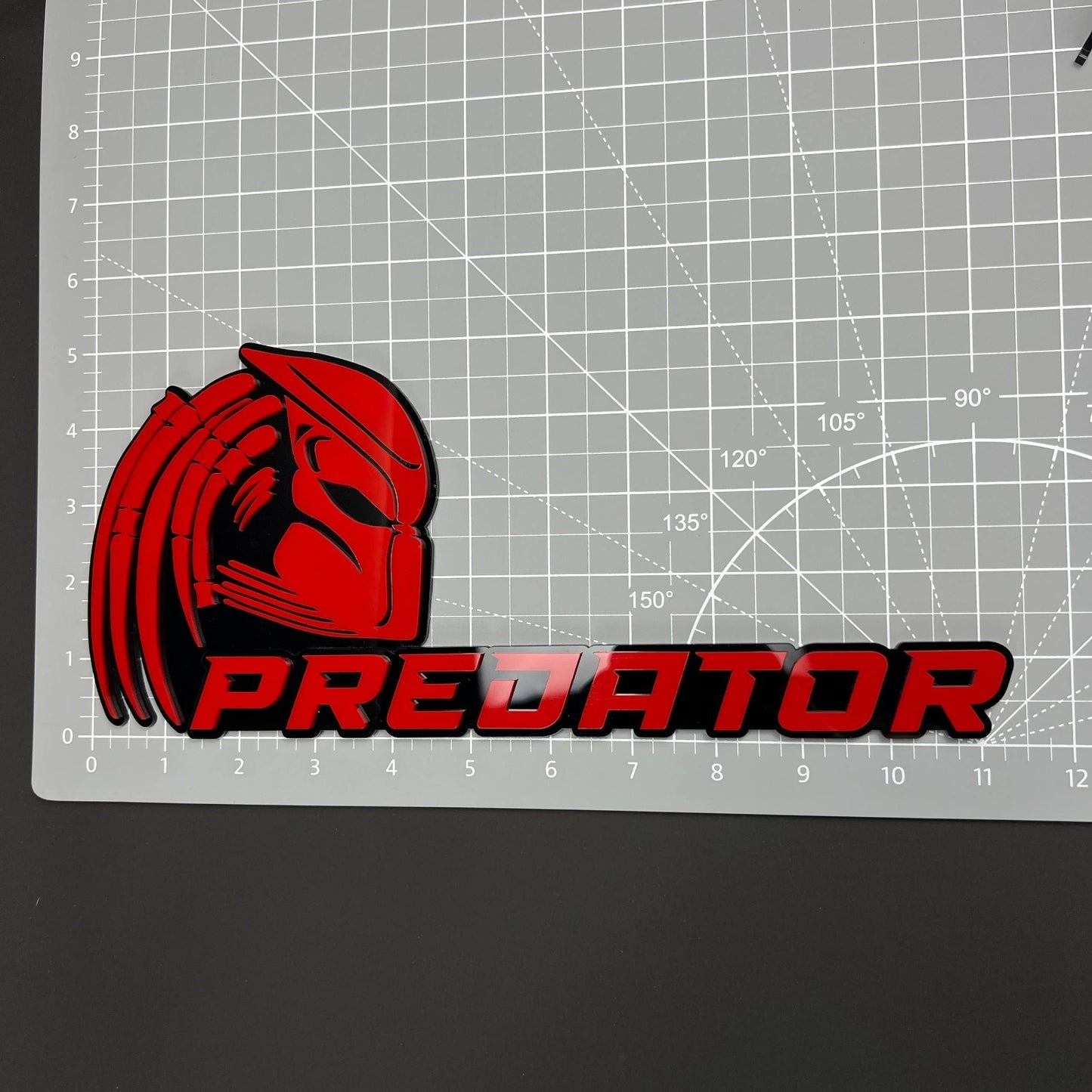 1PCS PREDATOR 3D Badge – Acrylic Fender Tailgate Trunk Car Truck Emblem Decal