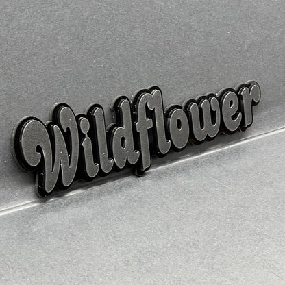 1PC WILDFLOWER Emblem – Custom 3D Multicolor Acrylic Car Exterior Badge