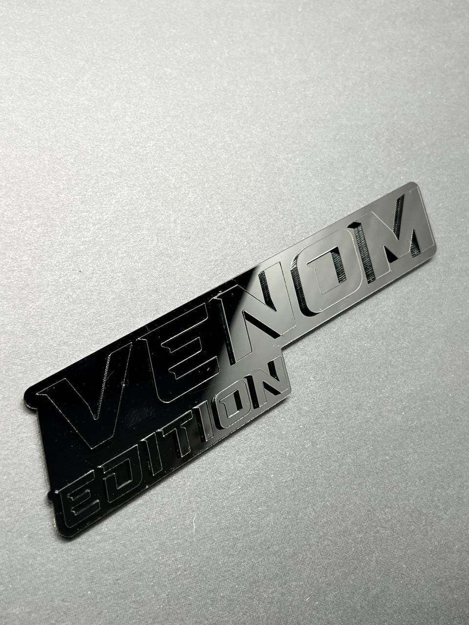 1pcs Venom Black Edition Emblem Car Badges Badass 3D Sticker Decal Multicolor