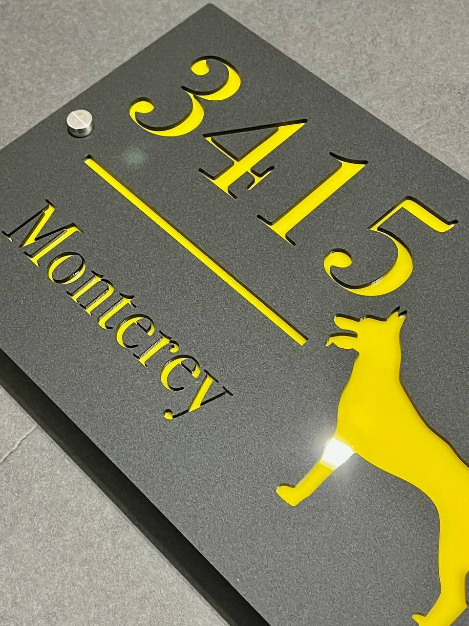 Custom House Number Plaques House Door Number Signs Matt Address Plaques