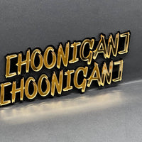 2PCS HOONIGAN Multicolor 3D Emblems – Drift Car Fender Badges for JDM Vehicles
