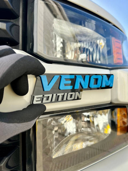 1pcs Venom Edition Emblem Car Badges Badass 3D Sticker Decal Multicolor
