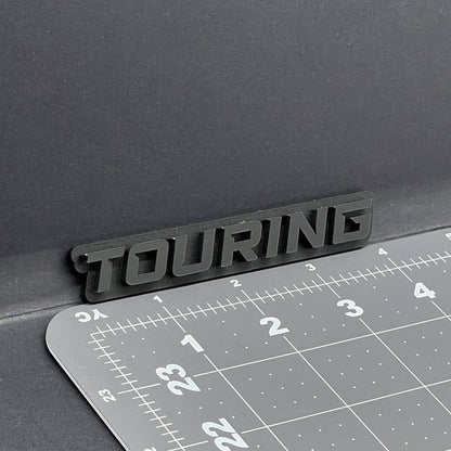 1PC TOURING Emblem – 3D Acrylic Tailgate Badge Decal for Car, Truck, SUV