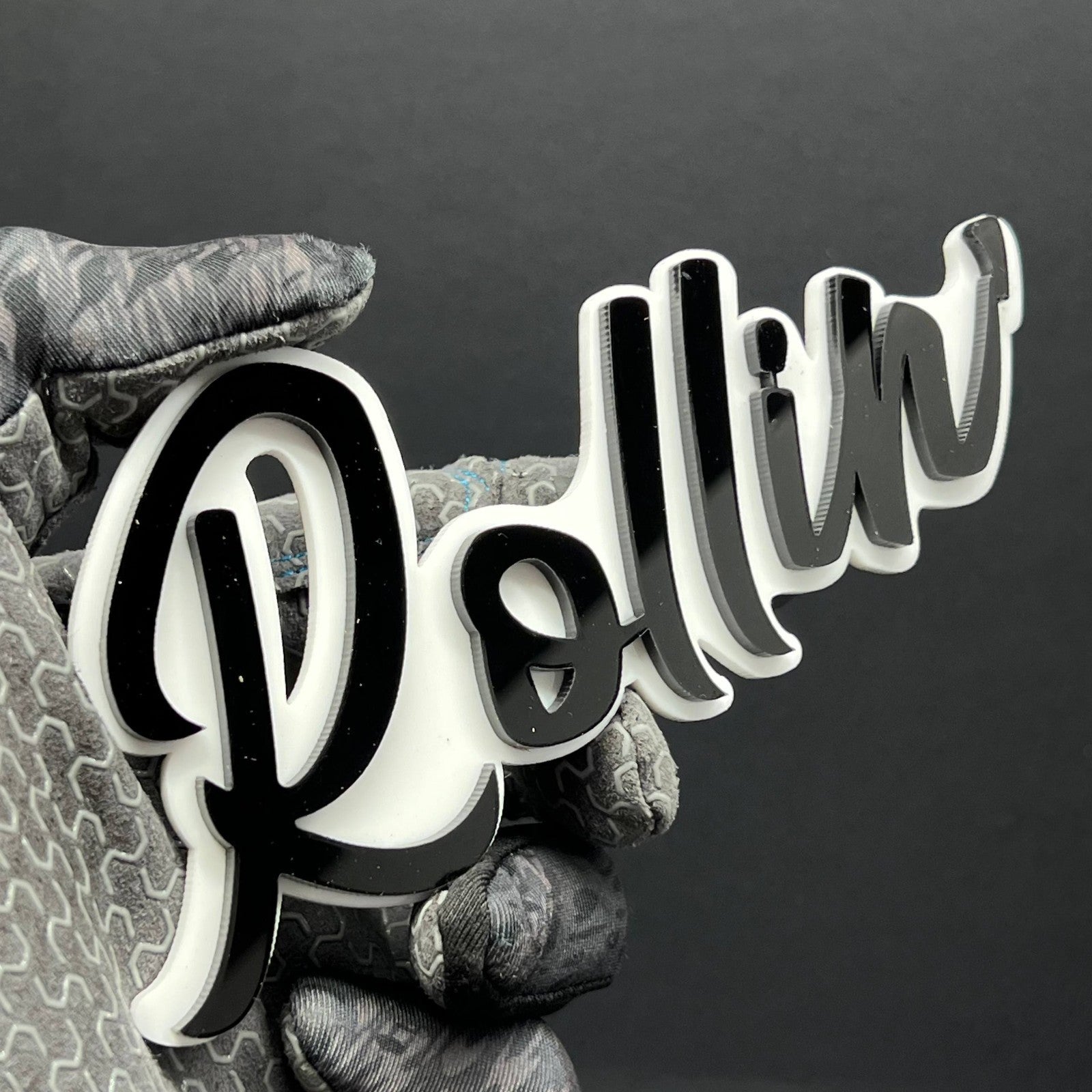 1pcs Rollin 3D Emblem – Multicolor Acrylic Car Badge for Fender & Trunk