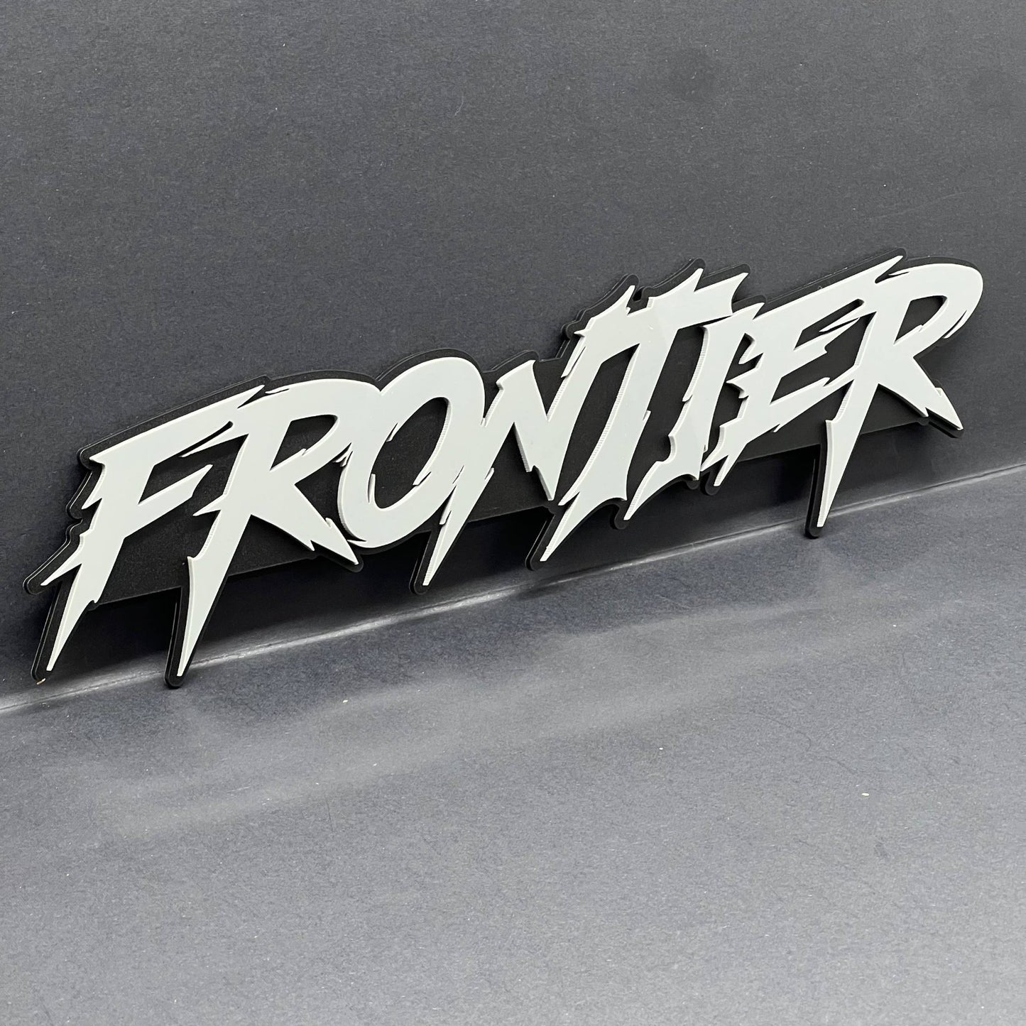 1pc FRONTIER 3D Emblem – Custom Multicolor Acrylic Badge for Car, Truck & SUV