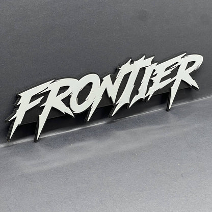 1pc FRONTIER 3D Emblem – Custom Multicolor Acrylic Badge for Car, Truck & SUV