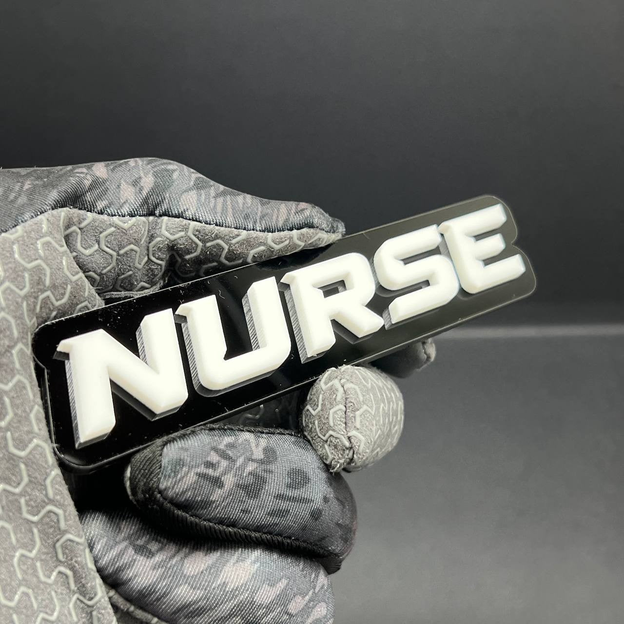 1PC NURSE Emblem – Acrylic Tailgate or Fender Badge for Car, SUV, Truck