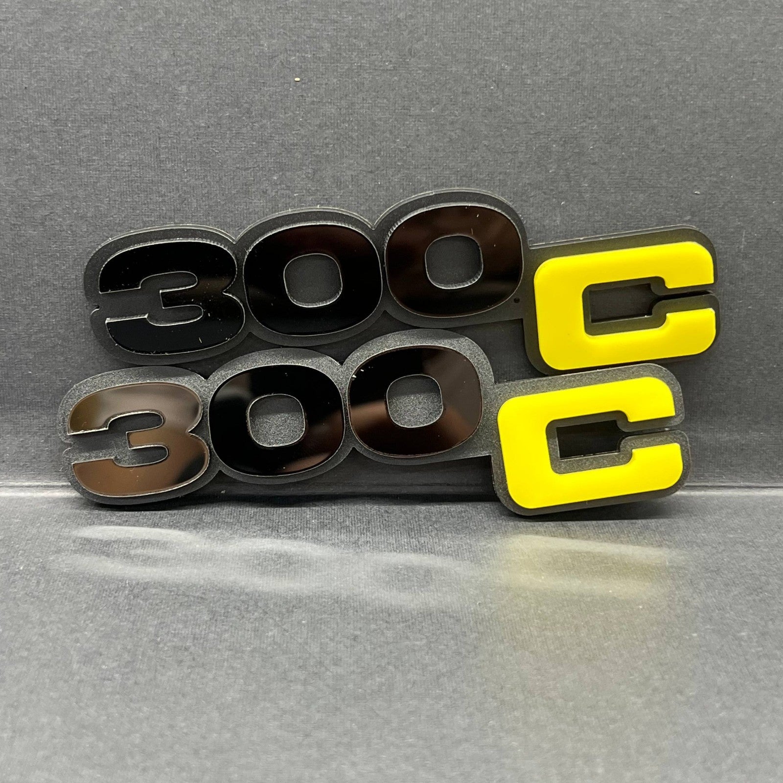 Chrysler 300C 3D Acrylic Emblem Set – Custom Exterior Fender Badge Pair
