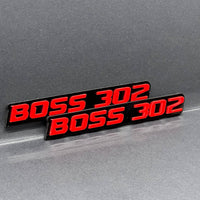 2PCS BOSS 302 Emblems – Durable 3D Multicolor Fender & Tailgate Badges