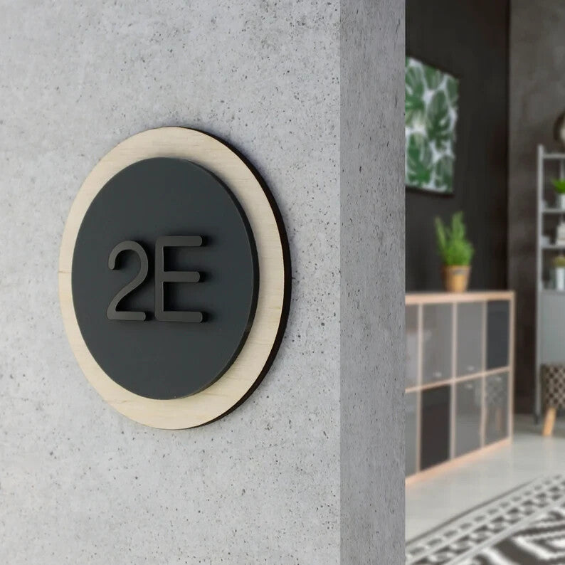 House Number Plaques House Door Number Signs Matt Personalised Address Plaques