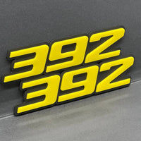392 Multicolor 3D Acrylic Emblems – Muscle Car Engine Fender Badge Set