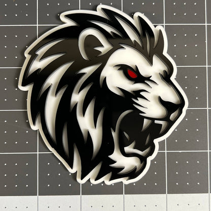 1PCS LION 3D Emblem Custom Badge Sticker for Car SUV TRUCK