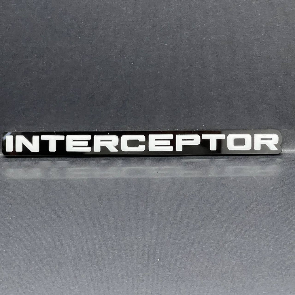 1PC INTERCEPTOR Emblem Custom Fender or Tailgate Badge for Car, SUV, or Truck