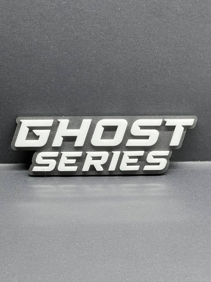 2pcs GHOST SERIES Emblem Car Side Fender Grill Trunk Badge Sticker Decal