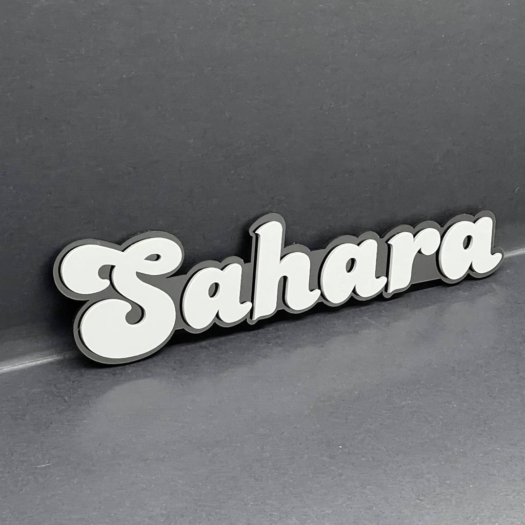 1PC SAHARA Badge – Multicolor 3D Fender Emblem for Jeep Wrangler Sahara