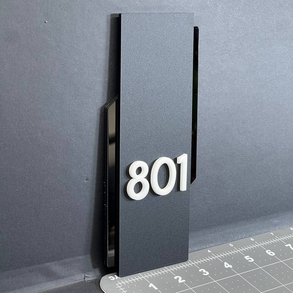 Custom House Number Sign – Personalized Multicolor Address Plaque for Door