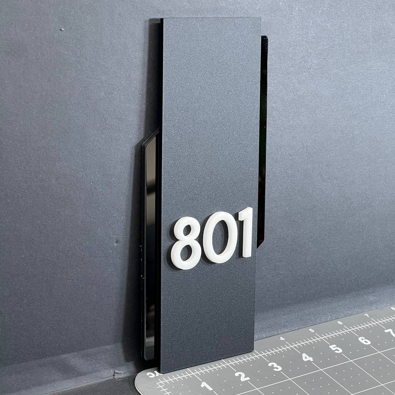 Custom House Number Sign – Personalized Multicolor Address Plaque for Door