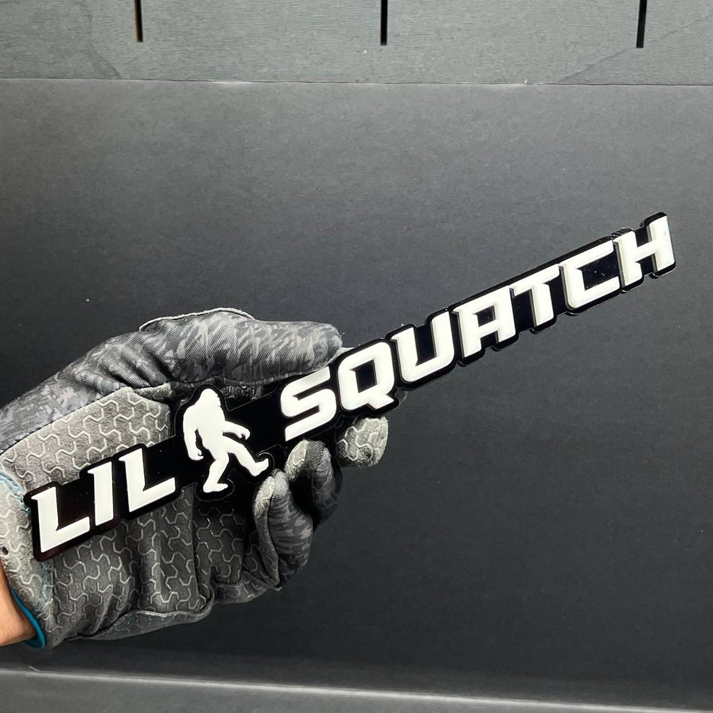 1pc LIL SQUATCH 3D Emblem – Custom Multicolor Acrylic Badge for Car, Truck & SUV