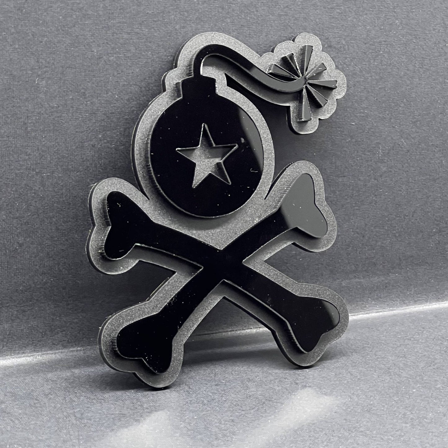 1pc Stangl Bomb Multicolor 3D Car Badge – Easy Install Acrylic Trunk & Fender
