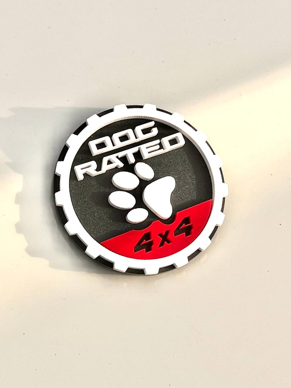 2PCS Jeep Wrangler 392 Fender DOG RATED 4x4 Trail Rated Emblem