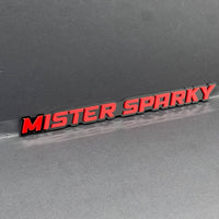 1PC MISTER SPARKY 3D Emblem – Custom Acrylic Car Fender Trunk Tailgate Badge