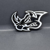 Rhino Badges – 2PCS Angry 3D Emblems for Car Truck Fender Decal