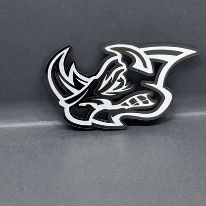 Rhino Badges – 2PCS Angry 3D Emblems for Car Truck Fender Decal