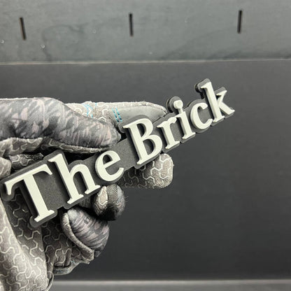 1PC The Brick Emblem – 3D Multicolor Acrylic Car & SUV Fender Badge