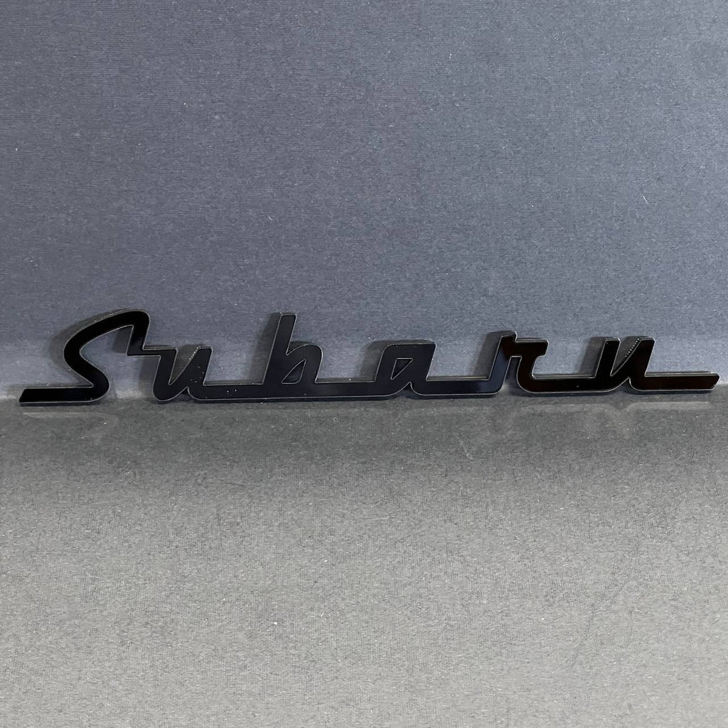 1PC Subaru Black Emblem – 3D Acrylic Fender or Trunk Badge for Subaru Models