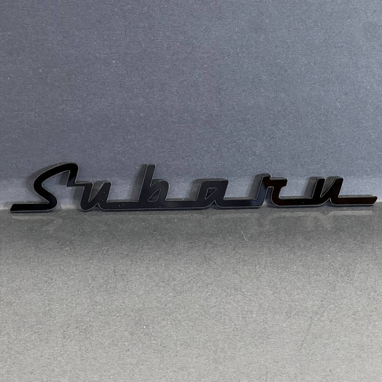 1PC Subaru Black Emblem – 3D Acrylic Fender or Trunk Badge for Subaru Models
