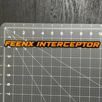 1PCS FEENX INTERCEPTOR Emblem – Durable 3D Multicolor Acrylic Car Exterior Badge