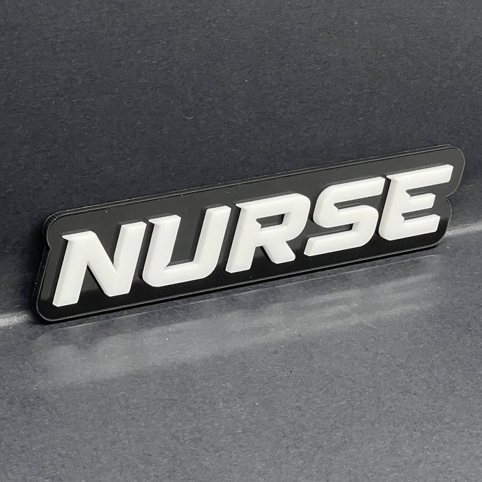1PC NURSE Emblem – Acrylic Tailgate or Fender Badge for Car, SUV, Truck