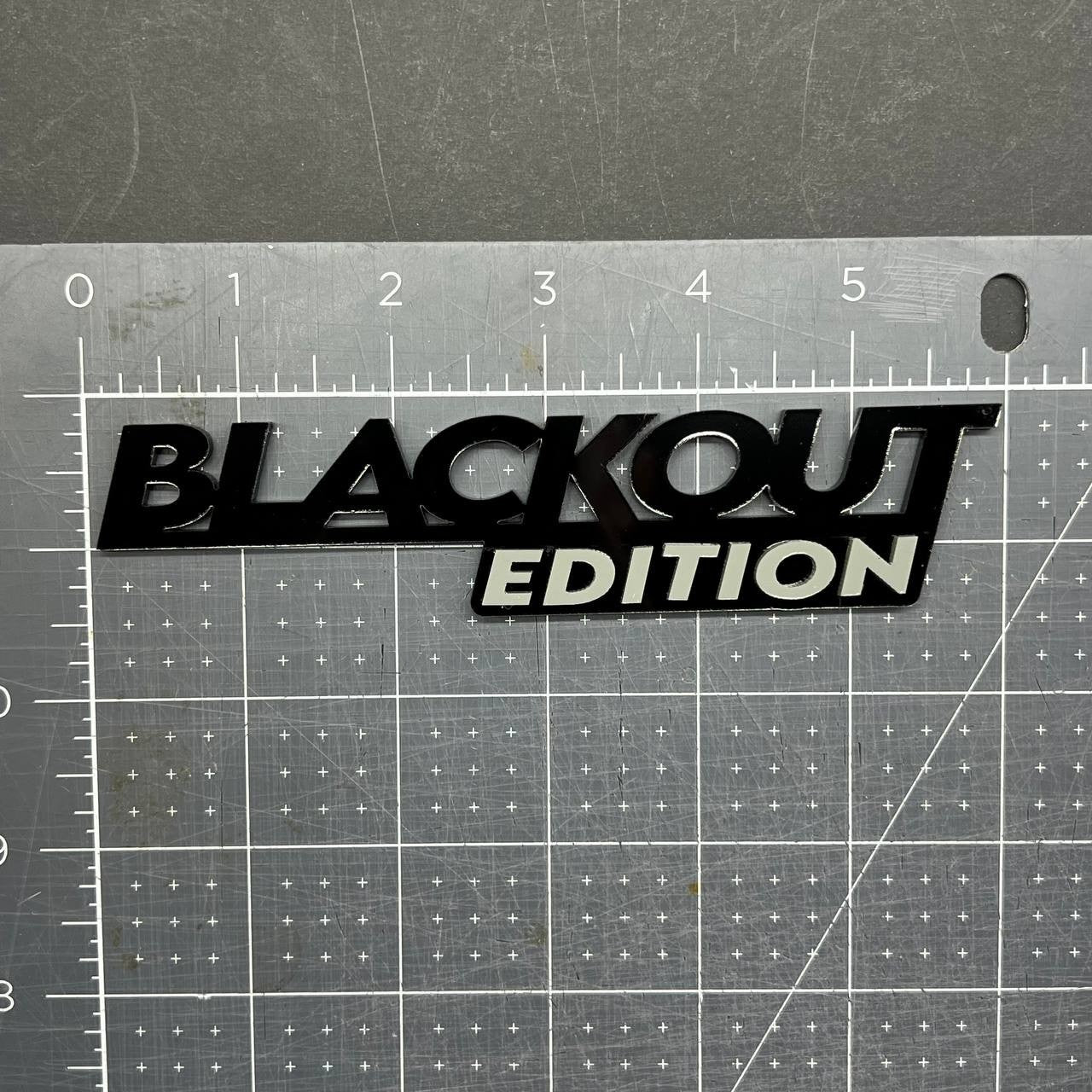 1x BLACKOUT Black Edition Emblem 3D Multicolor Badge 3D Sticker Decal Multicolor