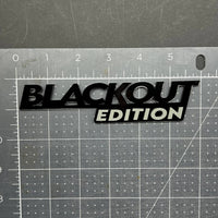 1x BLACKOUT Black Edition Emblem 3D Multicolor Badge 3D Sticker Decal Multicolor