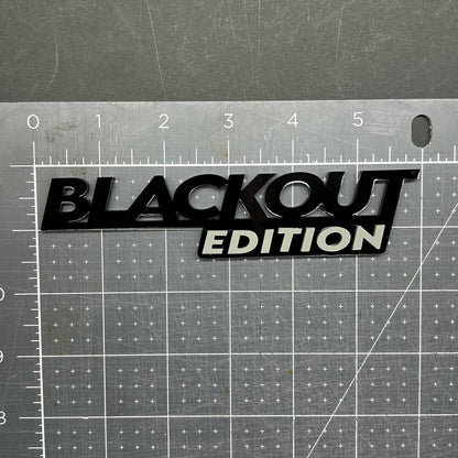 1x BLACKOUT Black Edition Emblem 3D Multicolor Badge 3D Sticker Decal Multicolor