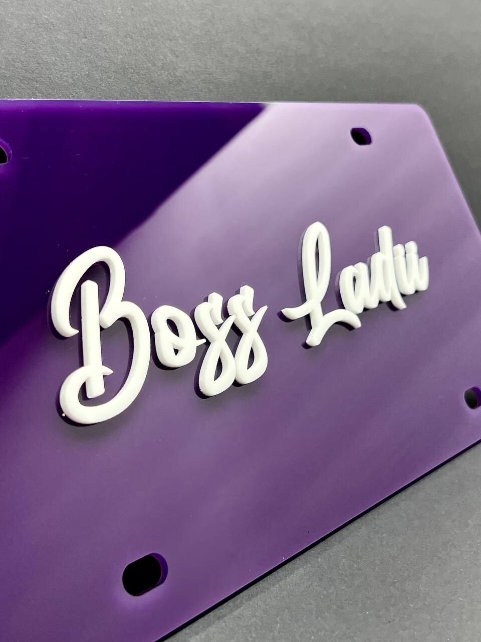 Custom License plate Car Tag Personalized Acrylic 12x6 License Plate car truck