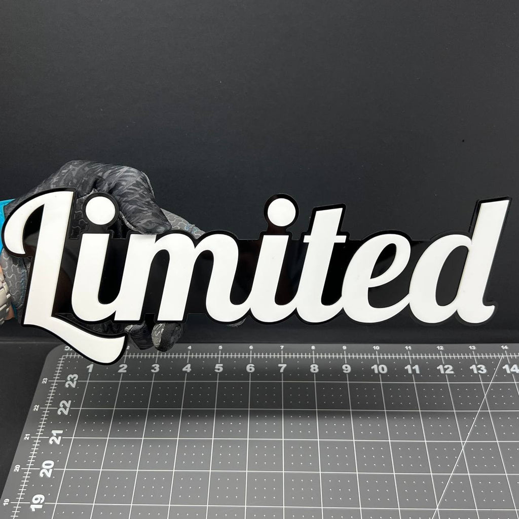 1PC LIMITED 3D Acrylic Emblem Badge for Car SUV or Truck – Fender/Tailgate