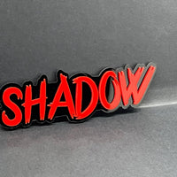 1PC SHADOW Emblem – 3D Acrylic Tailgate Badge Decal for Car Truck SUV
