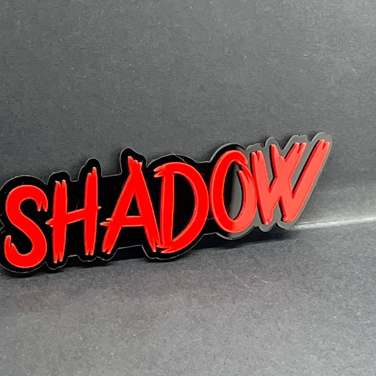 1PC SHADOW Emblem – 3D Acrylic Tailgate Badge Decal for Car Truck SUV