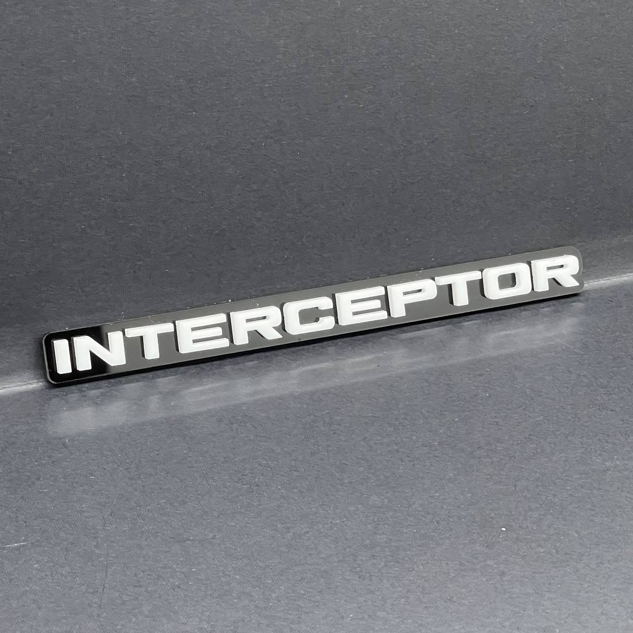 1PC INTERCEPTOR Emblem Custom Fender or Tailgate Badge for Car, SUV, or Truck