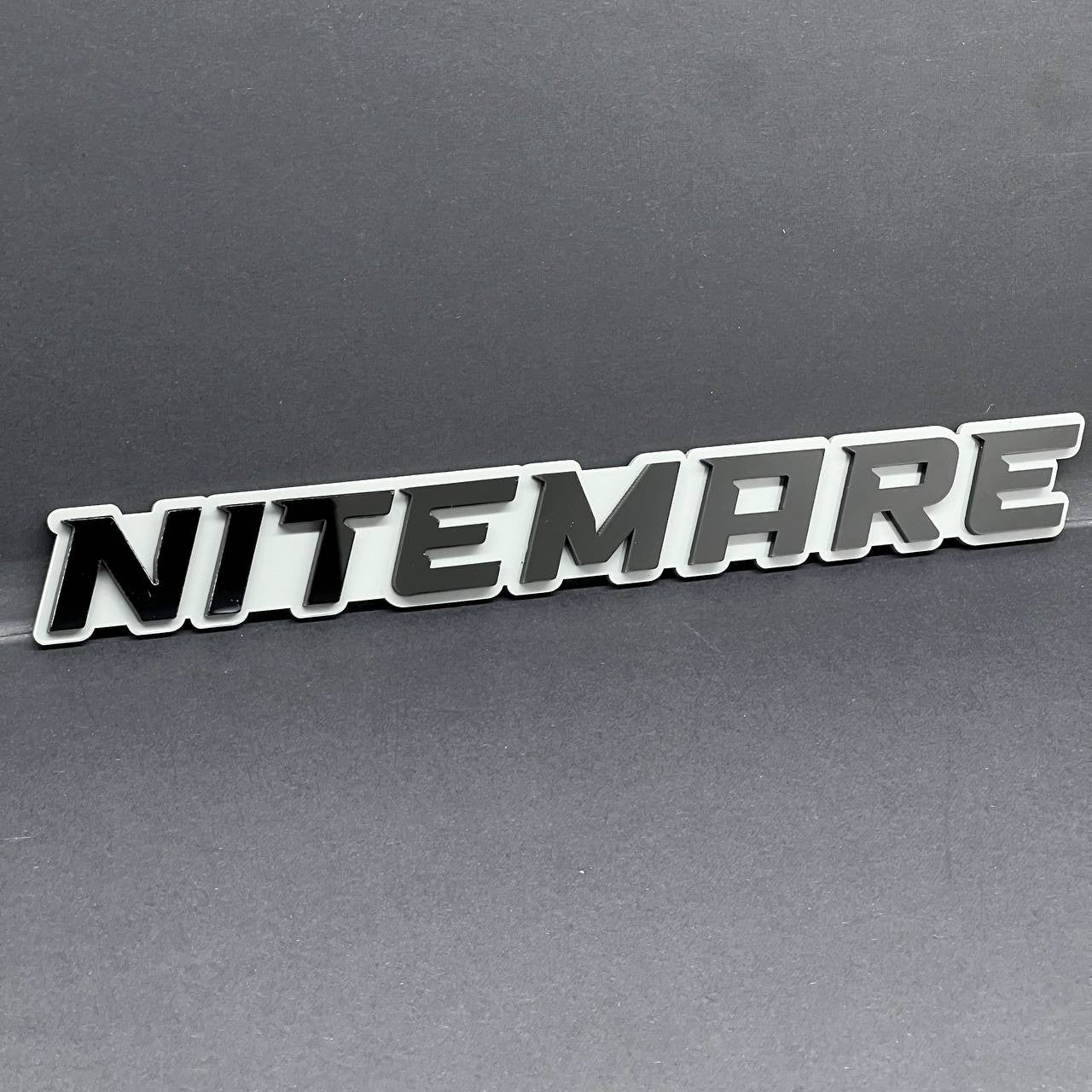 1PC NITEMARE 3D Emblem Custom Badge Sticker for Car SUV TRUCK