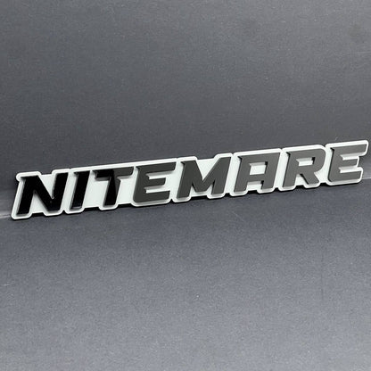 1PC NITEMARE 3D Emblem Custom Badge Sticker for Car SUV TRUCK