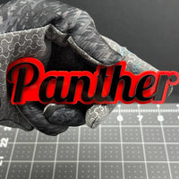 1PC PANTHER Emblem – 3D Acrylic Tailgate Badge Decal for Car, Truck, SUV