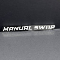 1PC MANUAL SWAP Emblem –  3D Acrylic Fender or Tailgate Badge for Car