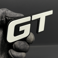 1PC GT Emblem – 3D Multicolor Acrylic Car Fender Tailgate Badge